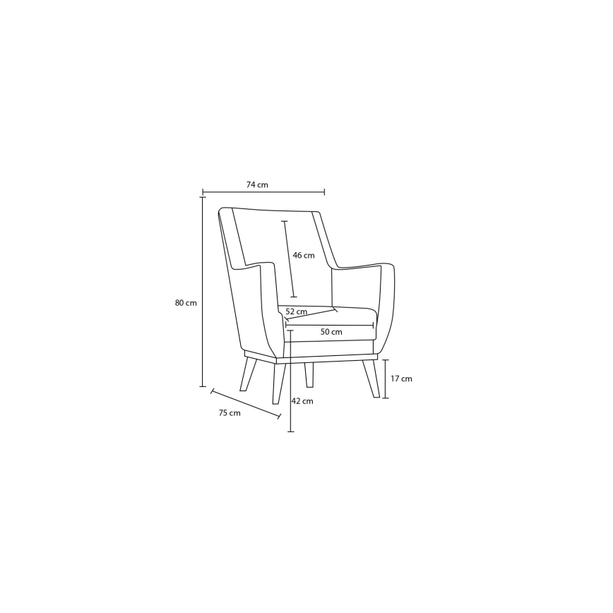 Sessel NUPI braun