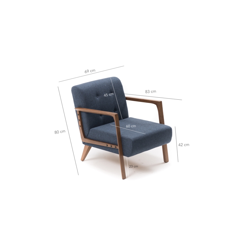 Sessel PUKI blau