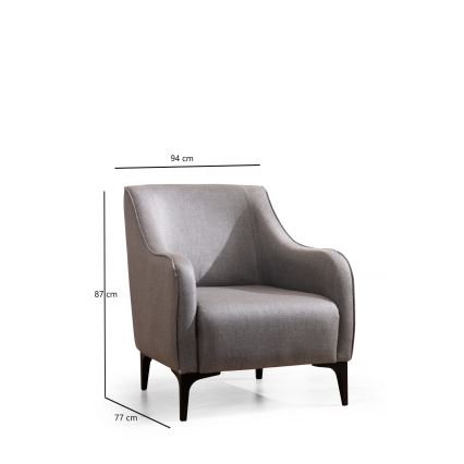 Sessel ROCO, grau