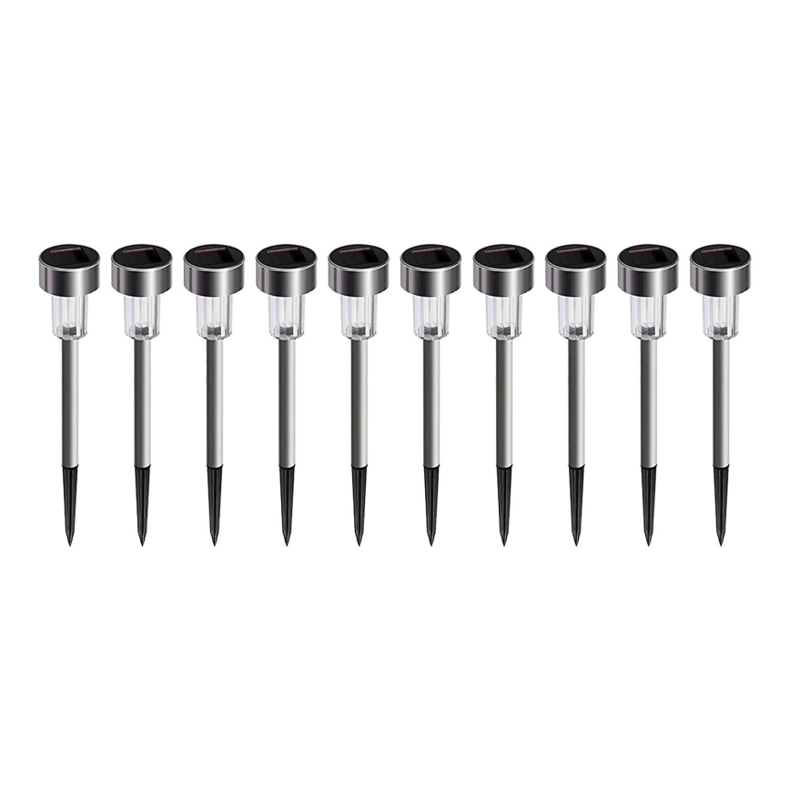 SET 10x LED Solarleuchte LED/0,06W/1,2V 6000K IP44 40 mAh