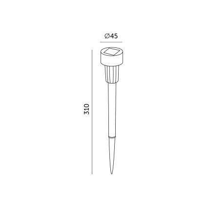 SET 10x LED-Solarleuchte LED/0,06W/1,2V 6000K IP44