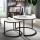 SET 2x Couchtisch RABEN schwarz/weiß
