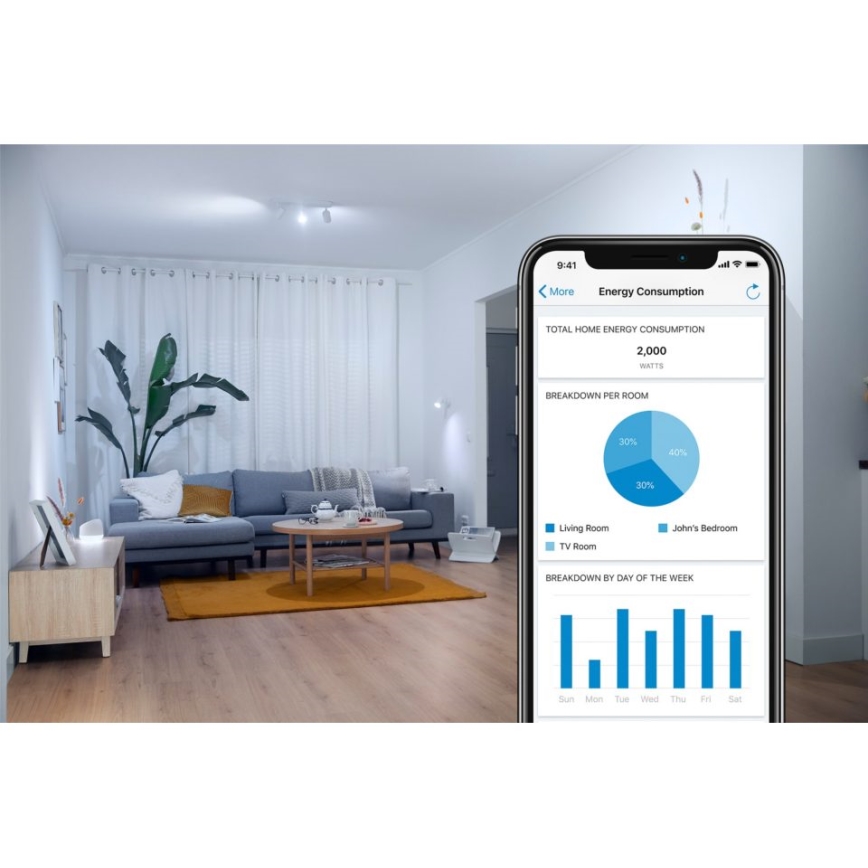 SET 2x Dimmbare LED-RGBW-Glühbirne C37 E14/4,9W/230V 2200-6500K Wi-Fi - WiZ