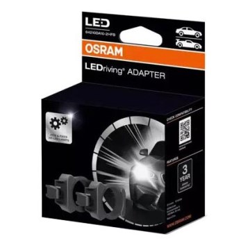 SET 2x LEDriving Adapter Fassung für Glühbirne - Osram