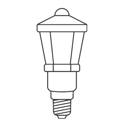 SET 3 x Ersatzglühbirne LANTERN E10/20V/0,1A farbig, hergestellt in Europa
