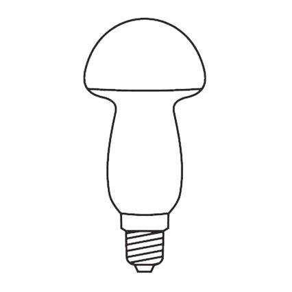SET 3 x Ersatzglühbirne MUSHROOM E10/20V/0,1A rot, hergestellt in Europa