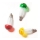 SET 3x Ersatzlampe TOADSTOOL E10/20V farbiger Mix, Hergestellt in Tschechien