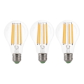 SET 3x LED-Lampe VINTAGE A60 E27/9W/230V 3000K - Brilagi