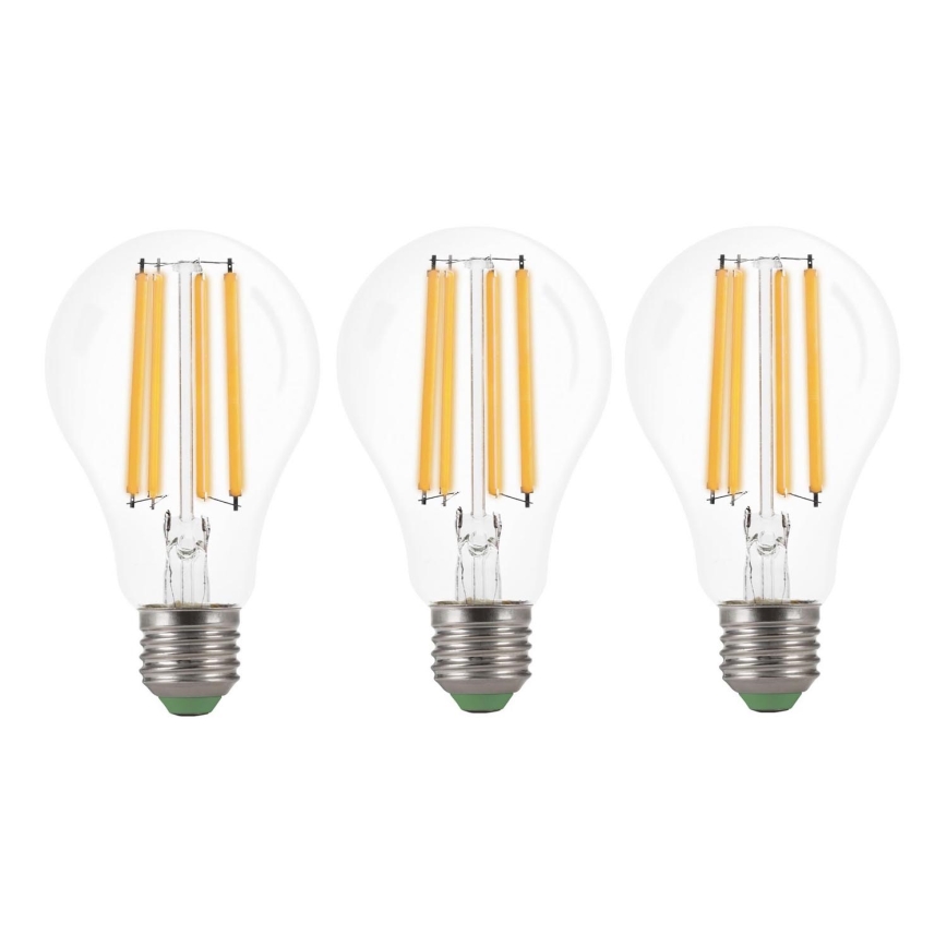SET 3x LED-Lampe VINTAGE A60 E27/9W/230V 3000K - Brilagi