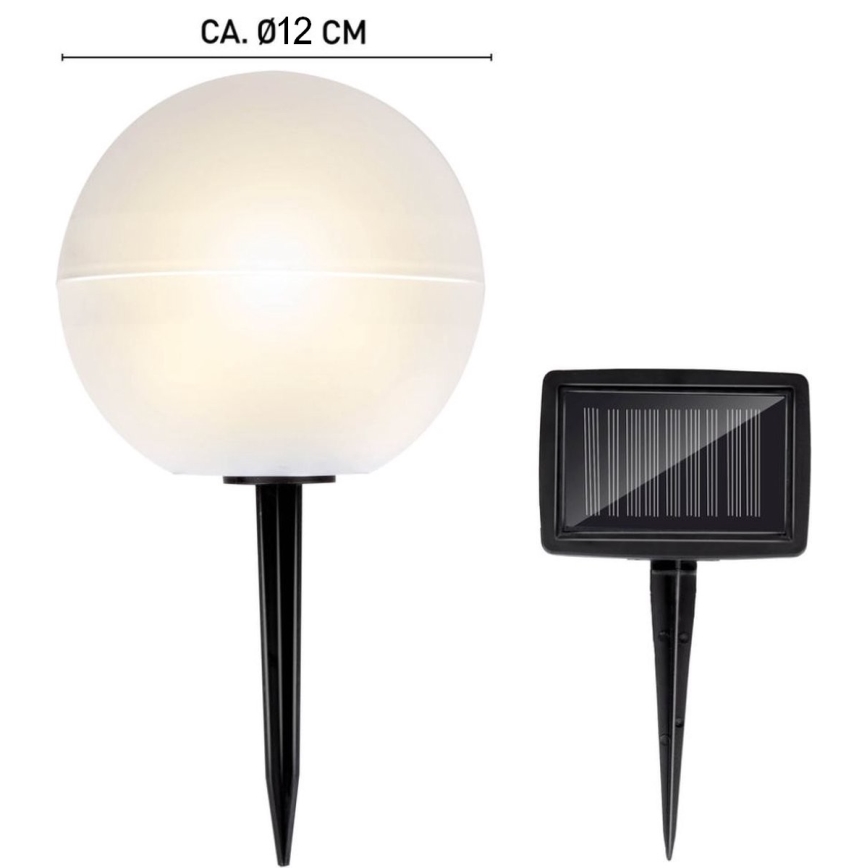 SET 5x LED-Solarbeleuchtung LED/3,2V mehrfarbig