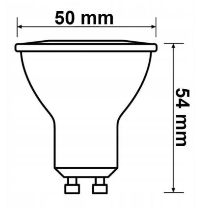 SET 6x LED-Glühbirne Philips GU10/4,7W/230V 2700K