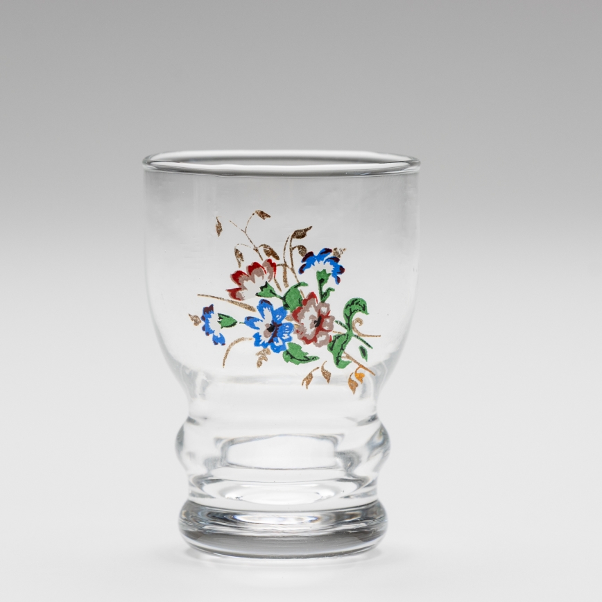 Set 6x Likörglas klar - Blumenmuster Nr. 5