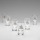 Set 6x Likörglas mit Blumenstrauß-Motiv Nr. 3