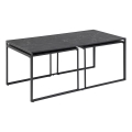 Set aus 3 Couchtischen ALMA in Anthrazit
