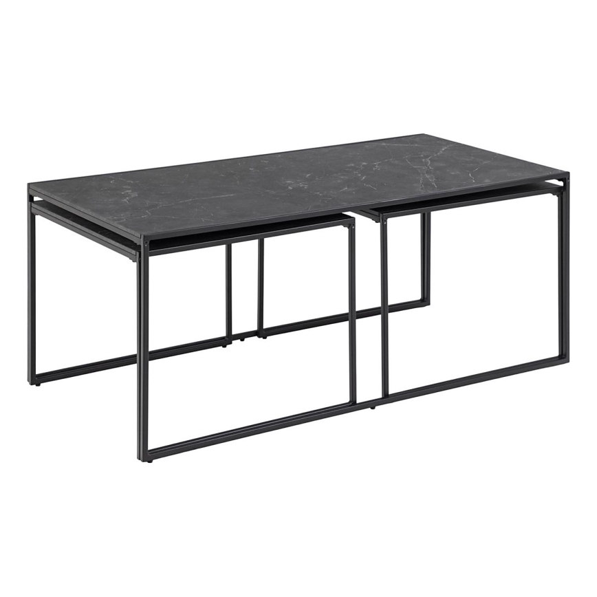Set aus 3 Couchtischen ALMA in Anthrazit