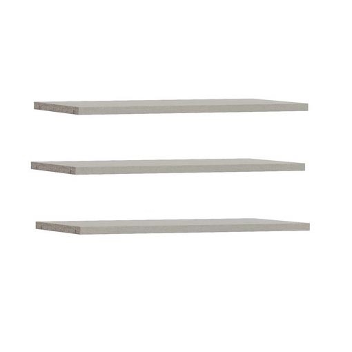 Set aus 3 TIRO-Regalbrettern, grau