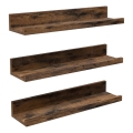 Set aus 3 Wandregalen SHELFY in braun