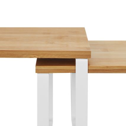 Set mit 2 Aufbewahrungsregalen MARGE, weiß/braun