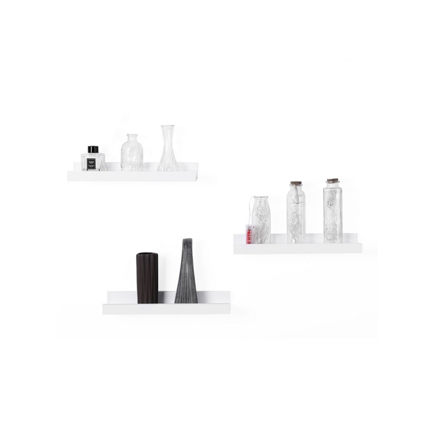 SHELFY 3er-Set Wandregale, weiß