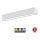 Sinclair - LED Deckenleuchte LSM LED/40W/230V 3000K/4000K/5000K 120 cm silber