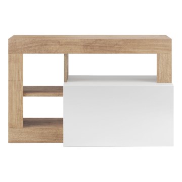 Sitzbank LENOR 91x209 cm, weiß/braun