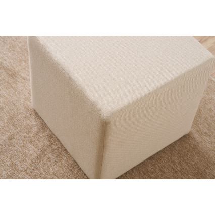 Sitzhocker CUBI 40x40 cm cremefarben