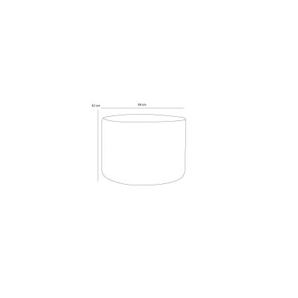 Sitzhocker RABO Ø 58 cm, cremefarben