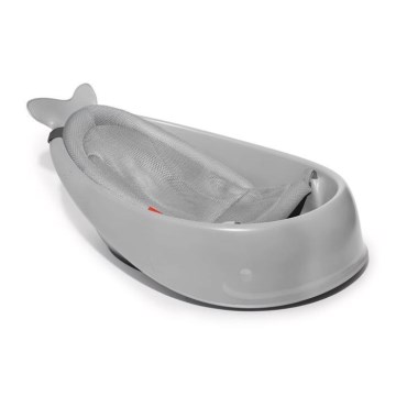 Skip Hop - Babybadewanne mit ergonomischer Matte MOBY 3 grau