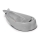Skip Hop - Babybadewanne mit ergonomischer Matte MOBY 3 grau