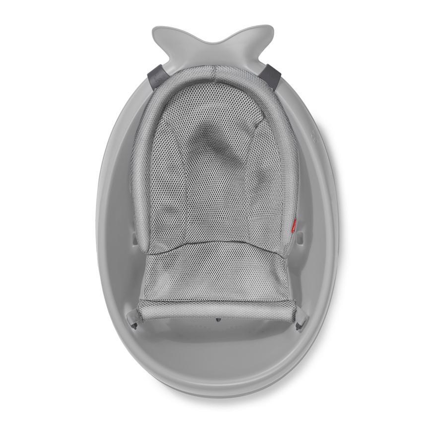 Skip Hop - Babybadewanne mit ergonomischer Matte MOBY 3 grau