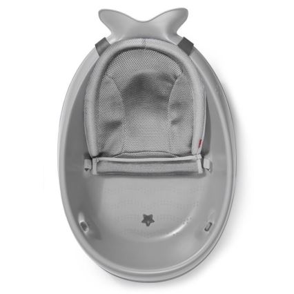 Skip Hop - Babybadewanne mit ergonomischer Matte MOBY 3 grau