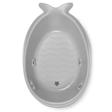 Skip Hop - Babybadewanne mit ergonomischer Matte MOBY 3 grau
