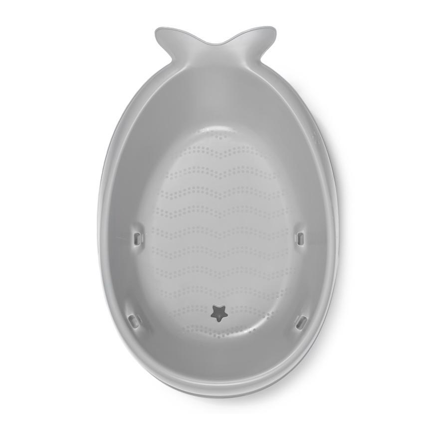 Skip Hop - Babybadewanne mit ergonomischer Matte MOBY 3 grau