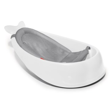 Skip Hop - Babybadewanne mit ergonomischer Matte MOBY 3 weiß