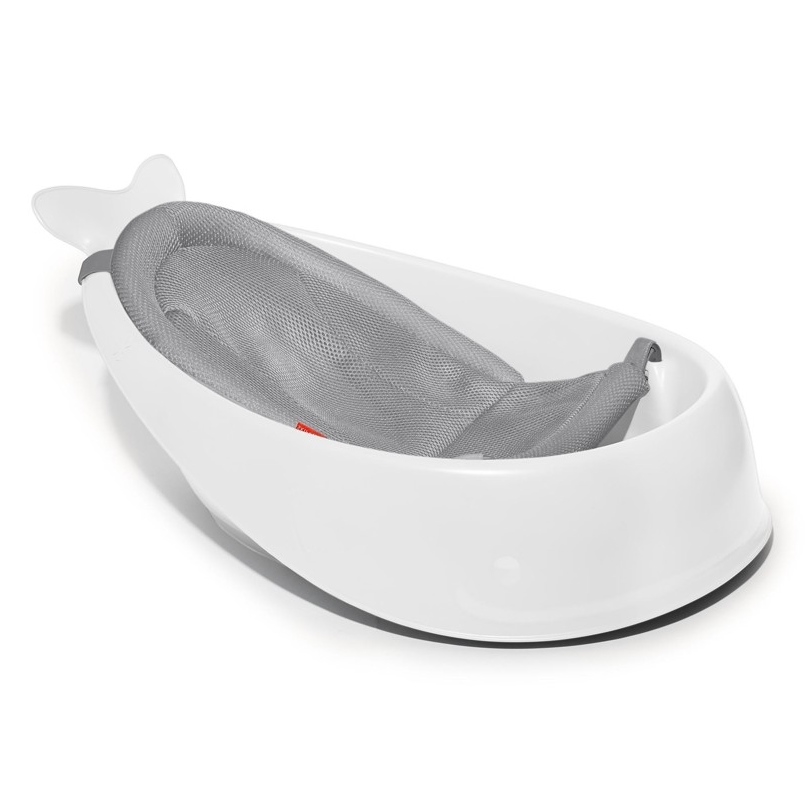 Skip Hop - Babybadewanne mit ergonomischer Matte MOBY 3 weiß