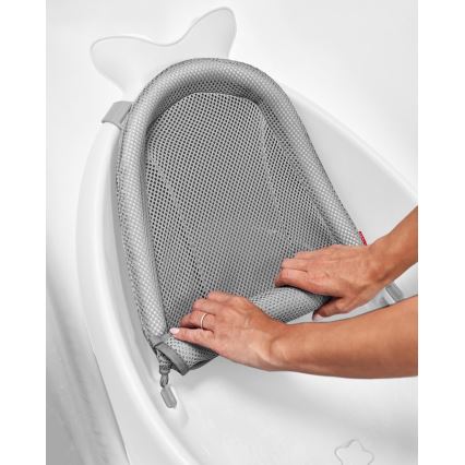 Skip Hop - Babybadewanne mit ergonomischer Matte MOBY 3 weiß
