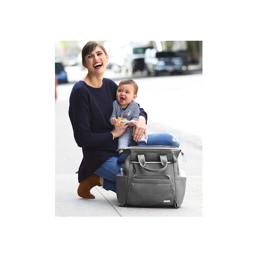 Skip Hop - Wickelrucksack für den Kinderwagen MAINFRAME Anthrazit