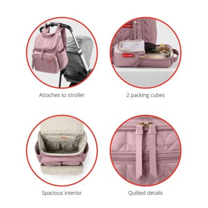 Skip Hop - Wickelrucksack für den Kinderwagen FORMA Mauve Mist