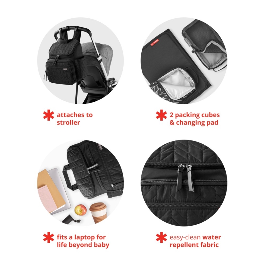 Skip Hop - Wickelrucksack für Kinderwagen FORMA Chocolate