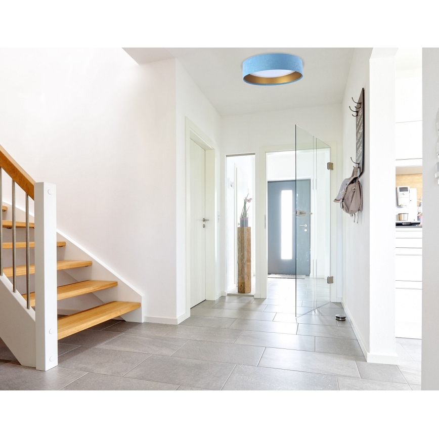 LED Dimmbares Deckenleuchte SMART GALAXY LED/24W/230V Ø 44 cm Hellblau/Gold 3000-6500K + Fernbedienung