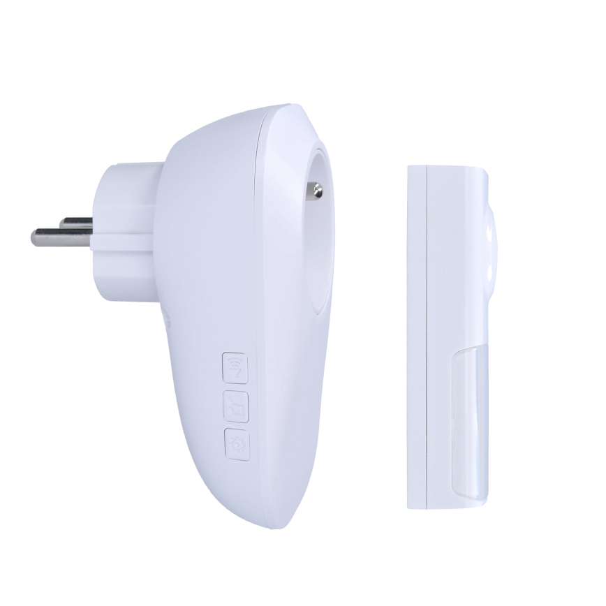 Kabellose Türklingel für Steckdose 230V/1xLR23A IP55