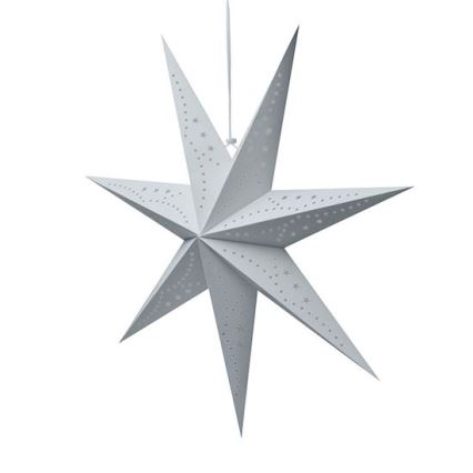LED-Weihnachtsdekoration 20xLED/2xAA warmweiß silberner Stern