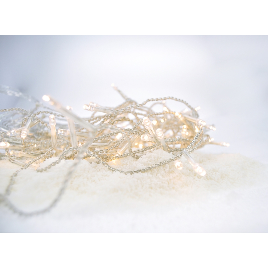 LED Außen-Weihnachtsvorhang 360xLED/8 Funktionen 15m IP44 warmweiß
