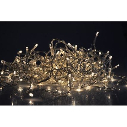 LED Außen-Weihnachtsvorhang 360xLED/8 Funktionen 15m IP44 warmweiß
