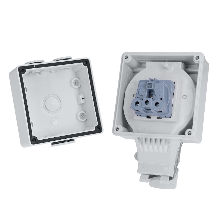 Steckdose für Feuchträume 230 V/16 A, Schutzart IP66