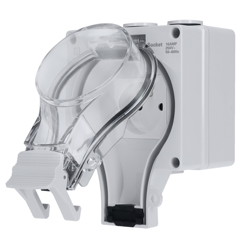 Steckdose für Feuchträume 230 V/16 A, Schutzart IP66