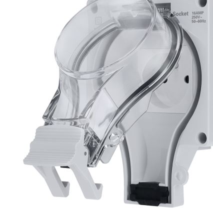 Feuchtraumsteckdose mit Schalter 230V/16A IP66