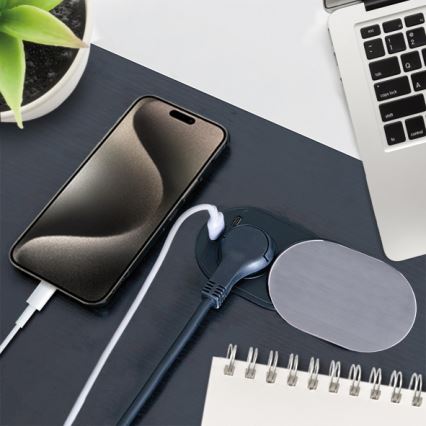 Einbausteckdose 1-fach + USB A+C