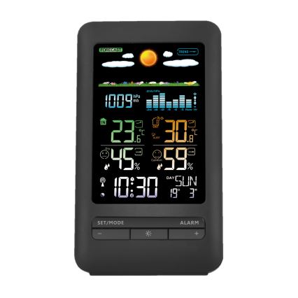 Wetterstation mit LCD-Anzeige 2xAA + 2xAA schwarz