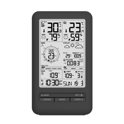 Profi-Wetterstation mit LCD-Anzeige 5V/2xAA + 3xAA + 2xAA Wi-Fi Tuya